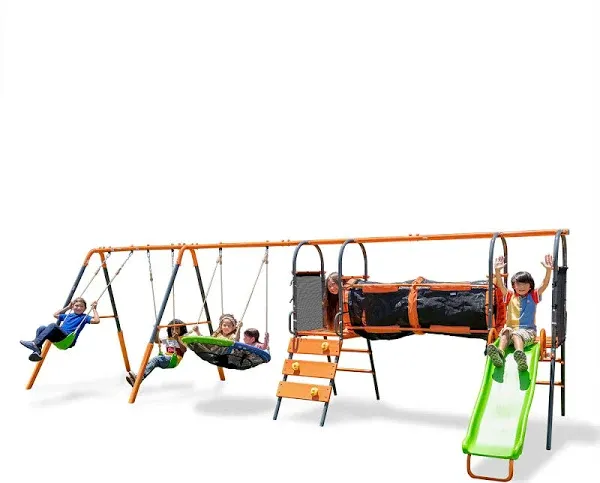 Jungle Warrior Anaconda Metal Swing Set