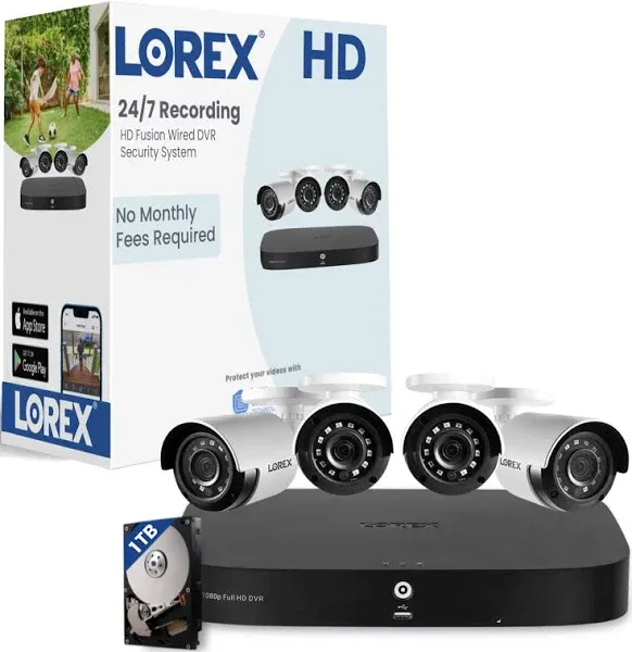 Lorex 1080p 8-channel 1TB Wired DVR System