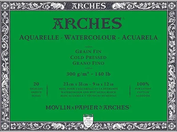 Arches Aquarelle Watercolor Block