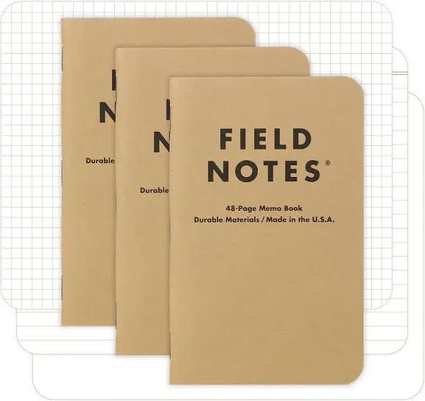 Field Notes Original Kraft Notebooks A6 [3 Pack]