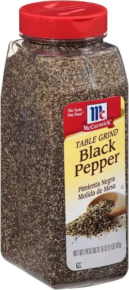 McCormick 932457, 5 Lb Table Grind Black Pepper (3/case)