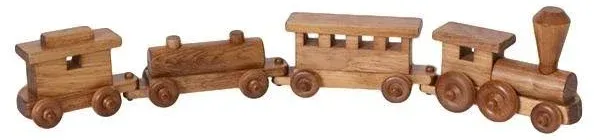 Wooden Toy Train Play Set