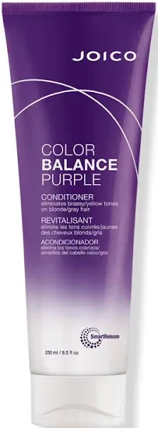 Joico Color Balance Purple Conditioner | For Cool Blonde or Gray Hair | Eliminate Brassy Yellow Tones | Boost Color Vibrancy & Shine | UV Protection | With Rosehip Oil & Green Tea Extract