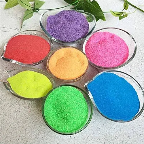 MEIEST 7 Pack Colorful Magic Sand,Amazing Hydrophobic Sand Space Sand,Never Gets