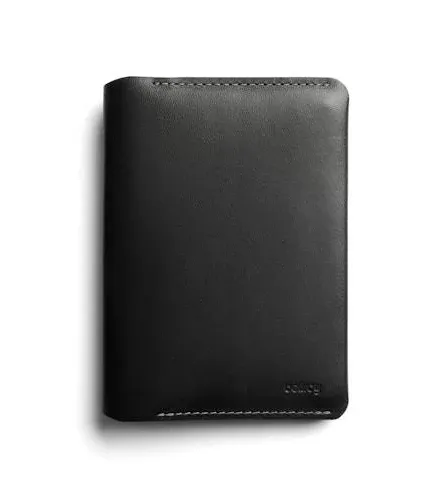 Bellroy Passport Cover (slimline travel wallet/pouch with card slots and space for cash plus travel documents) - Black