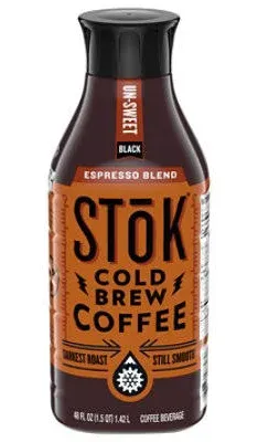 SToK Unsweet Black Espresso Blend Cold Brew Coffee