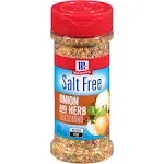 Mccormick Seasoning, Salt Free, Onion and Herb - 4.16 oz