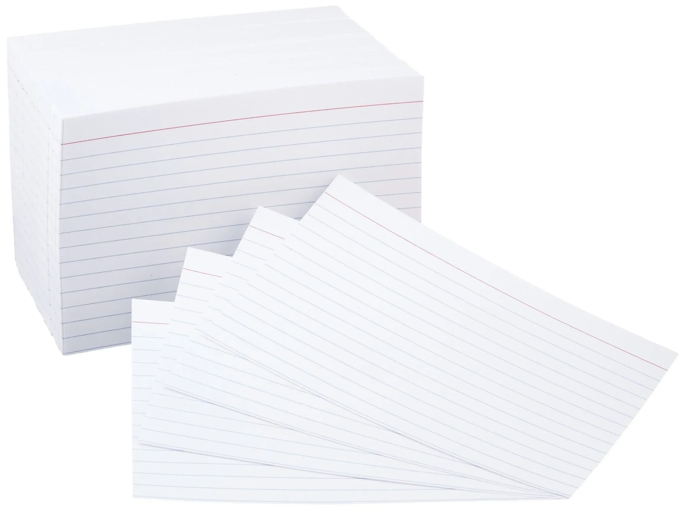 Amazonbasics 4 x 6-Inch Ruled Lined White Index Note Cards, 500-Count