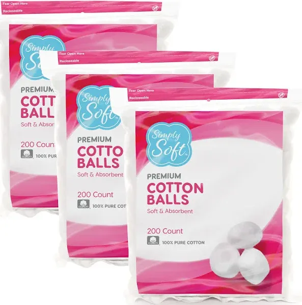 Medline Simply Soft Premium Jumbo Cotton Balls