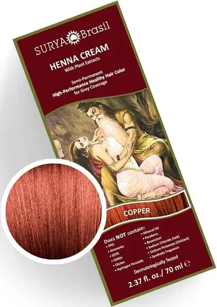 Henna Cream Ash Blonde Surya Brasil 2.37oz