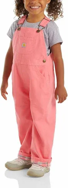 Carhartt Girls' Bib Overalls Lined and Unlined