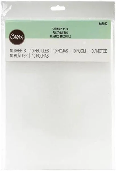 Sizzix Shrink Plastic 8.25&#034;X11.75&#034;-1<wbr/>0/Pkg S663052