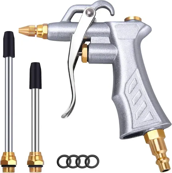 JASTIND Industrial Air Blow Gun with Brass Adjustable Air Flow Nozzle 