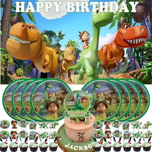 The Good Dinosaur Party Supplies Birthday Decorations Plates Banner Kids Cake Toppers Set Decorations Decor