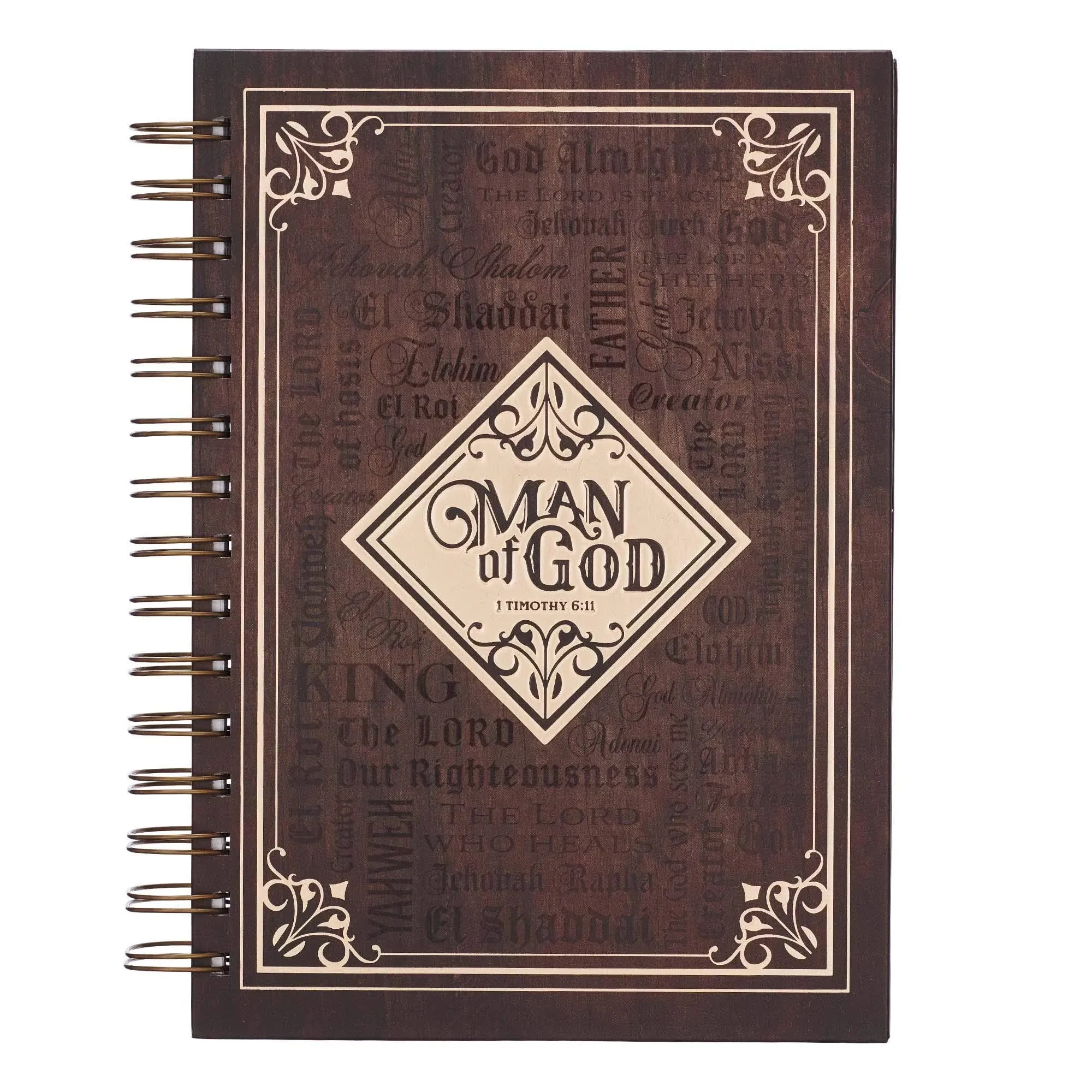 Journal Wirebound Large Man of God