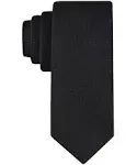 Calvin Klein Black Spun Solid Tie