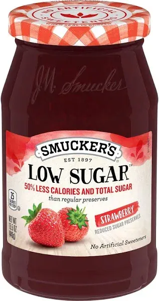 Smucker's Low Sugar Preserves Strawberry