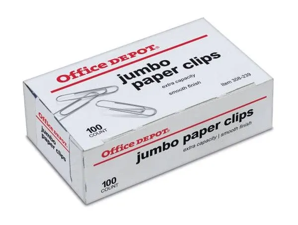 Office Depot Jumbo Paper Clips