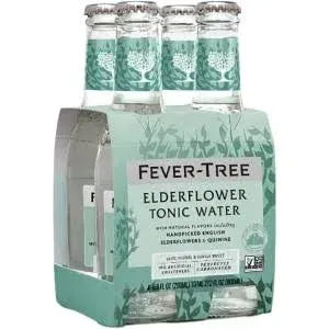 Fever Tree Elderflower Tonic Water Nonalcoholic 4x200 mL