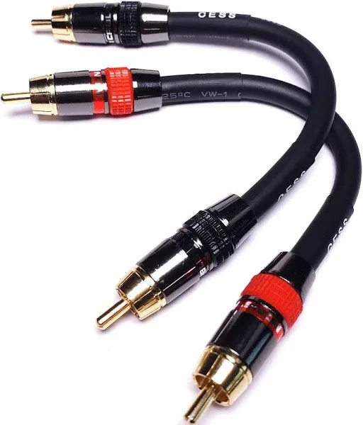 Low Noise 12 Gauge Premium Rca Audio Line Patch Cable