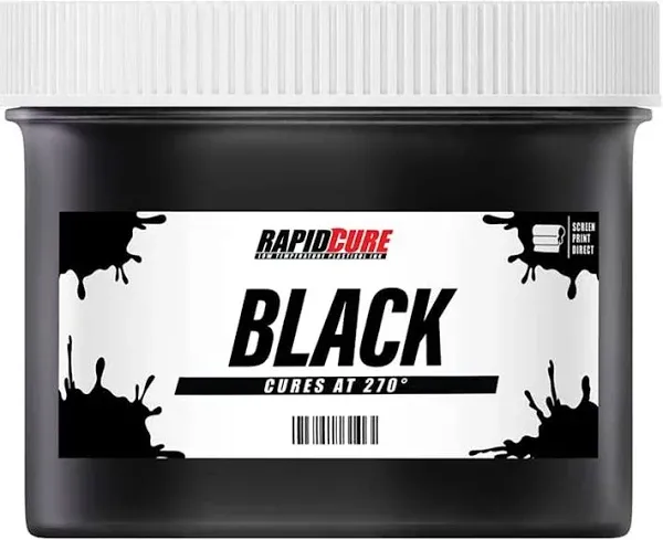 Rapid Cure Black Screen Printing Plastisol Ink