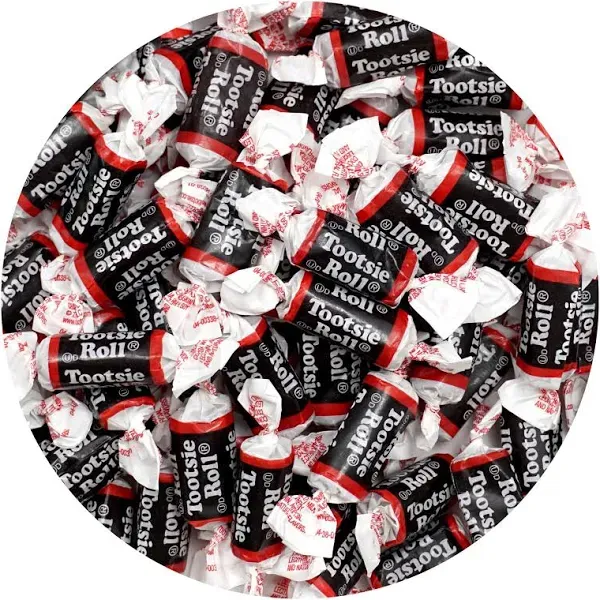 Tootsie Roll Midgees, 1lb Bulk Bag (Approx. 70 Pieces), Mini Chewy Candy, Individually Wrapped Bulk Candy, Chocolate Candy, The Hampton Popcorn & Candy Company