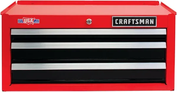 Craftsman 2000 Series 26-in W x 12.25-in H 3-Drawer Steel Tool Chest (Red)