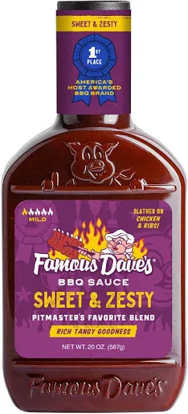 Famous Dave's BBQ Sauce Sweet & Zesty