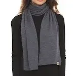 Midweight - Everyday Knit Scarf 100% Merino Wool Charcoal Gray