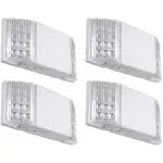 4-Pack LED Emergency Exit Light Fixtures, Two LED Square Heads, Off White