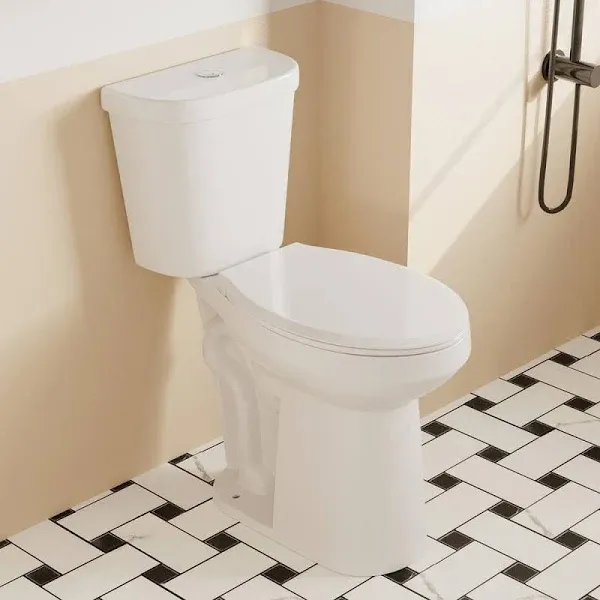 DeerValley Dual-Flush Elongated Two-Piece Toilet with 21'' Comfortable