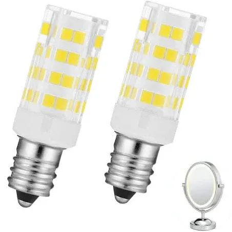 2 Pieces 6K T Type LED Light Bulb, Mirror Replacement Bulbs - Lighted Make Up...