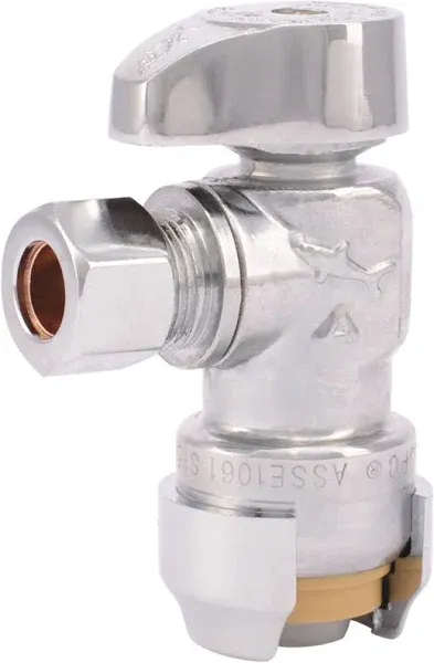 SharkBite 1/2 Compression Brass Angle Stop Valve