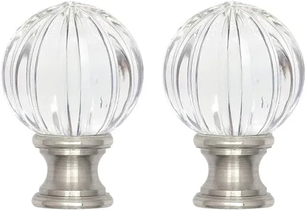 ECUDIS 2 Packs Lamp Finial Cap Knob Lamp Screw Top Lamp Decoration for Lamp Shade