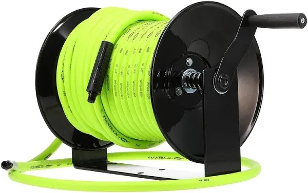 Flexzilla 3/8" x 100' Heavy-Duty Manual Air Hose Reel - L8652FZ | Blain's Farm & Fleet