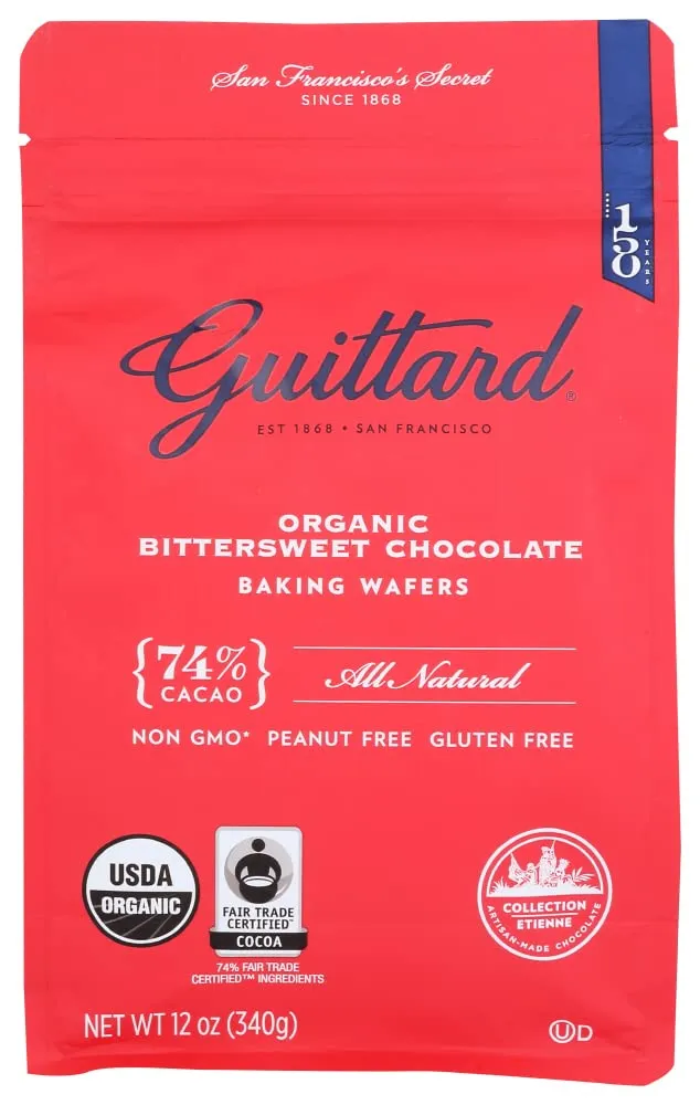 Guittard Baking Wafers Organic Bittersweet Chocolate