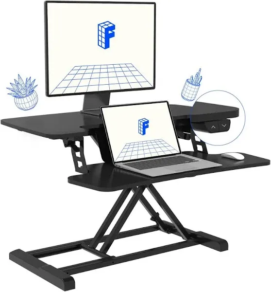 FLEXISPOT Motorized Electric Standing Desk Converter