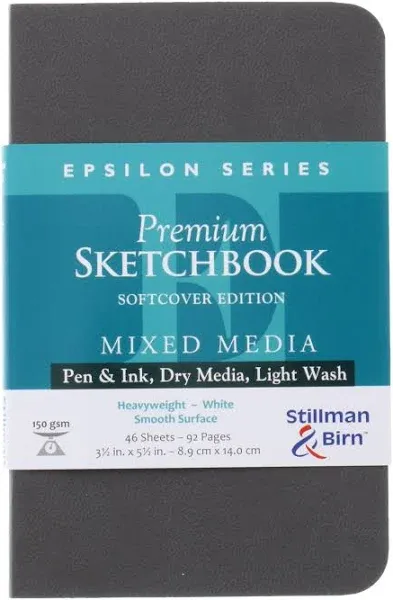 Stillman & Birn Epsilon Series Sketchbook - 5-1/2" x 3-1/2", Soft Cover