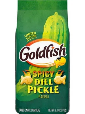 Goldfish Spicy Dill Pickle Flavored Crackers