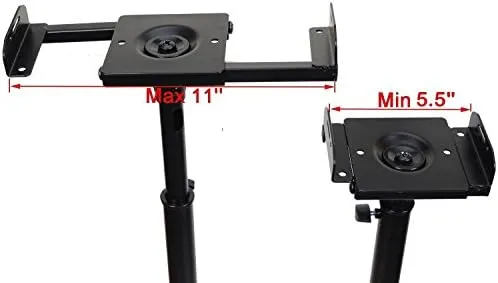 VideoSecu Heavy Duty Adjustable Satellite Speaker Stand Mount