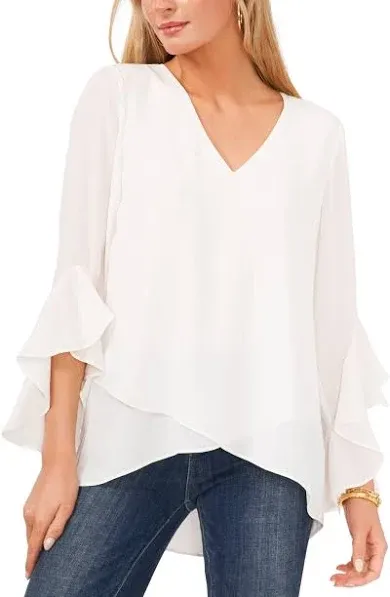 Vince Camuto Women's Flutter Sleeve Tunic