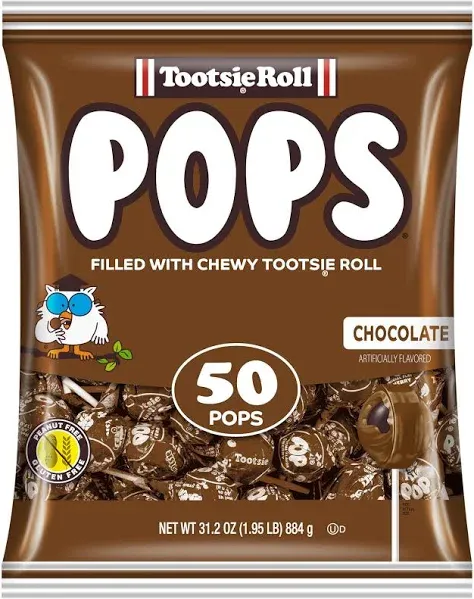 Tootsie Pops Chocolate Flavored Lollipops with Chocolatey Center