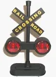 Hayes 15887 Railroad Train / Track Crossing Sign with Flashing Lights and Sounds