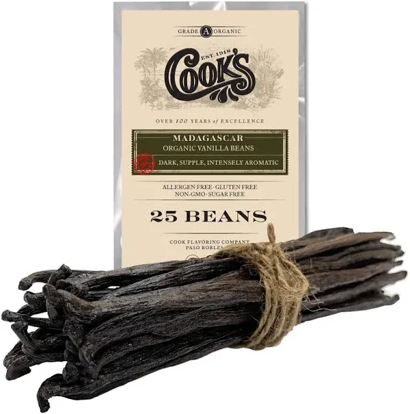 Organic Madagascar Whole Vanilla Beans Grade A Vanilla Pods