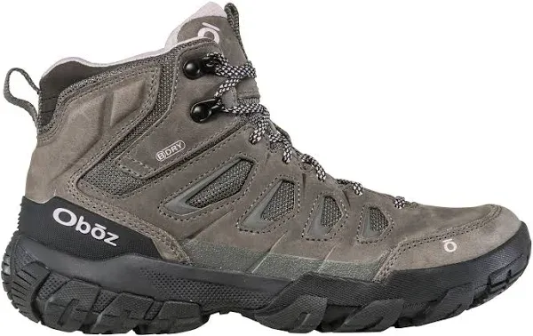 OBOZ SAWTOOTH X MID B-DRY CHARCOAL - WOMENS