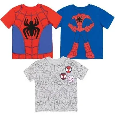 Marvel Spidey and His Amazing Friends Toddler Boys 3 Pack T-Shirts