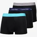 Calvin Klein Men&#039;s NU2664064 Cotton Stretch 3-Pack Low Rise Trunk Black Size S