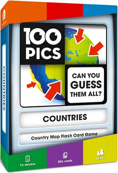 100 PICS Countries Card Game