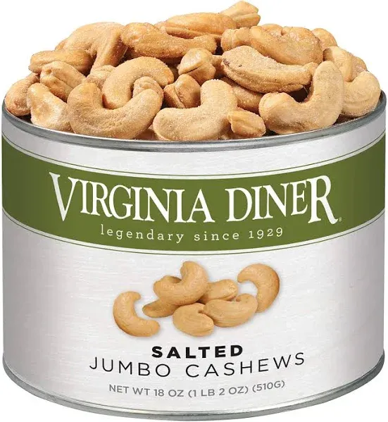 Virginia Diner Salted Jumbo Cashews