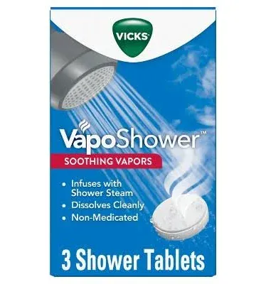 Vicks VapoShower Soothing Vapors Shower Tablets, 5 CT